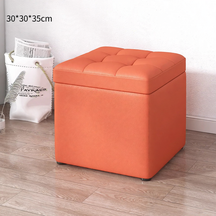 Storage stool made of wood, 30×30×35 cm, model S1873