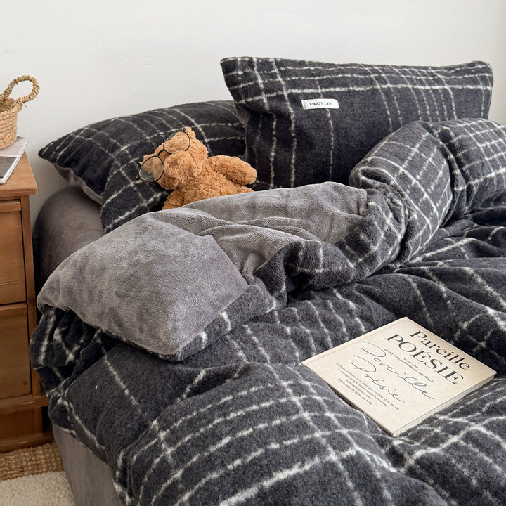 Milk Fiber Bedding Set, 1.5 m, double-sided