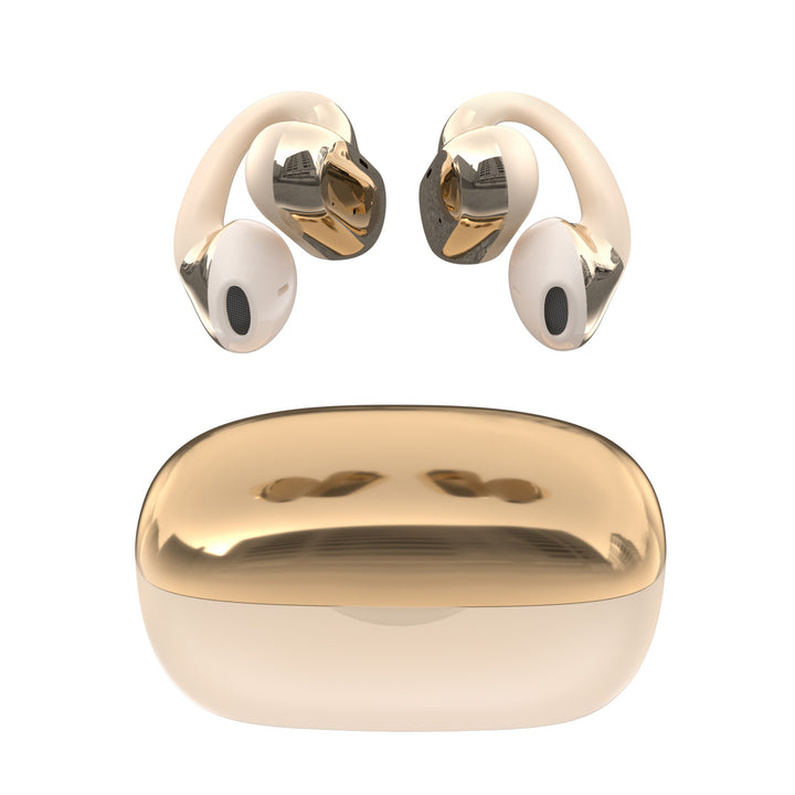 Bone conduction Bluetooth headphones, open, ear hooks