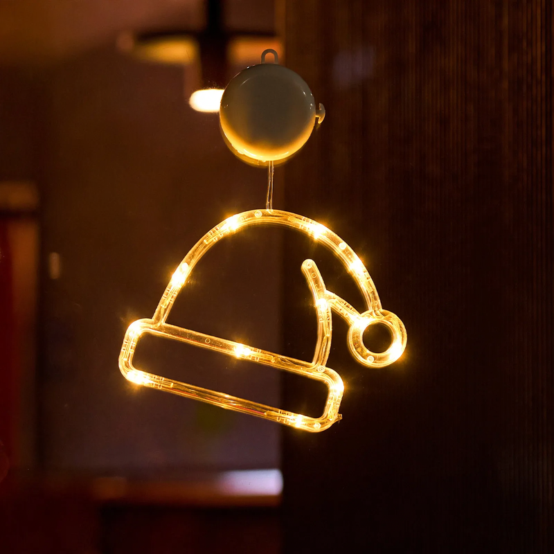 LED window decoration light with suction cup