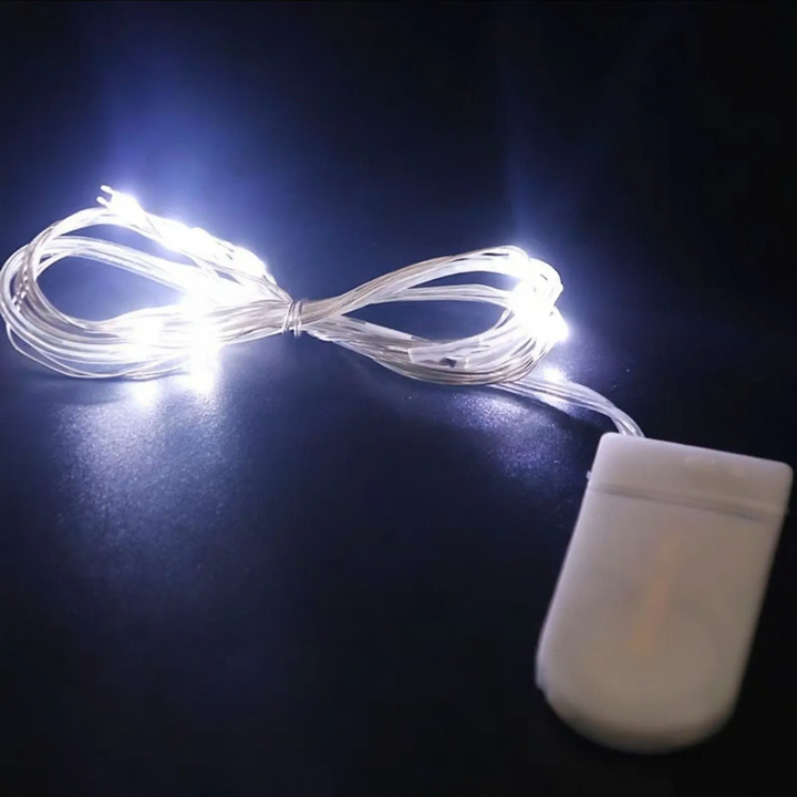 LED Copper Wire String Lights with Battery Box
