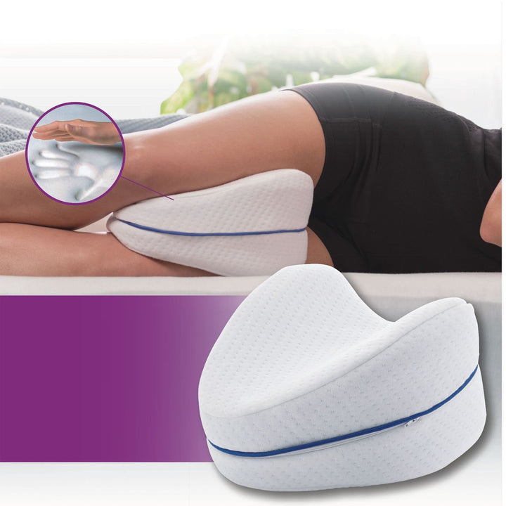 Footrest, memory foam, half-cylindrical, 40 × 20 × 10 cm