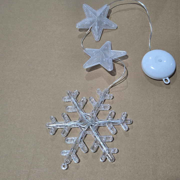 LED window decoration light with suction cup