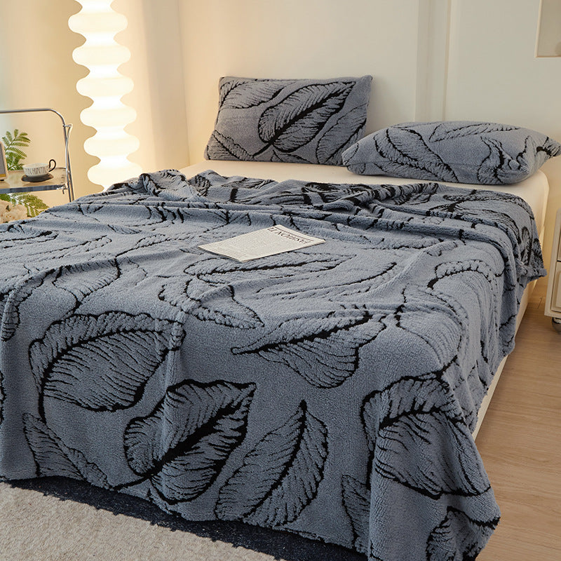 Banana leaf fleece blanket, Polyester