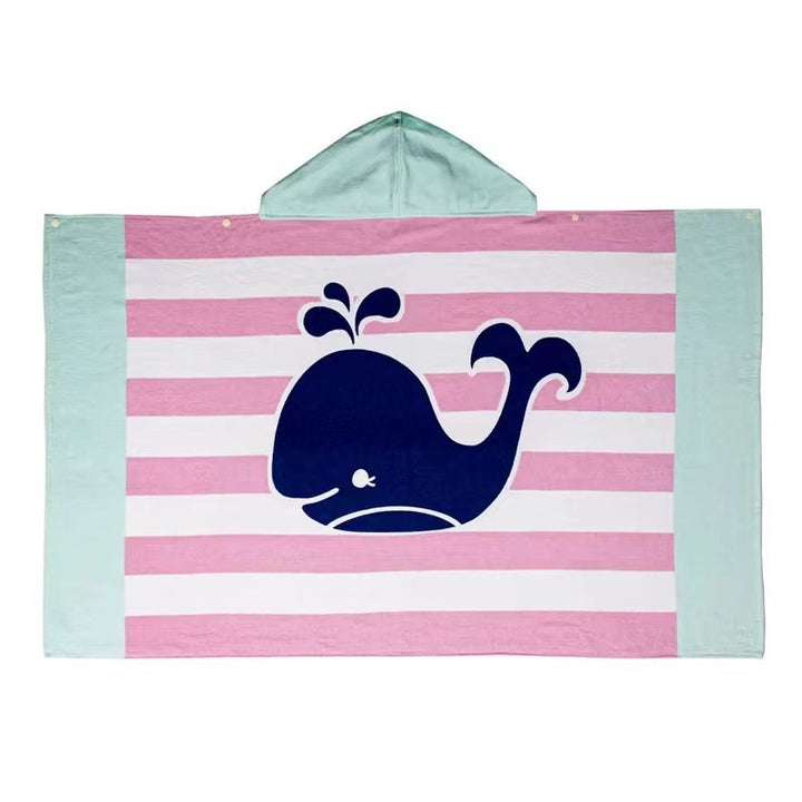 Hooded beach towel, microfiber, 127–160 cm