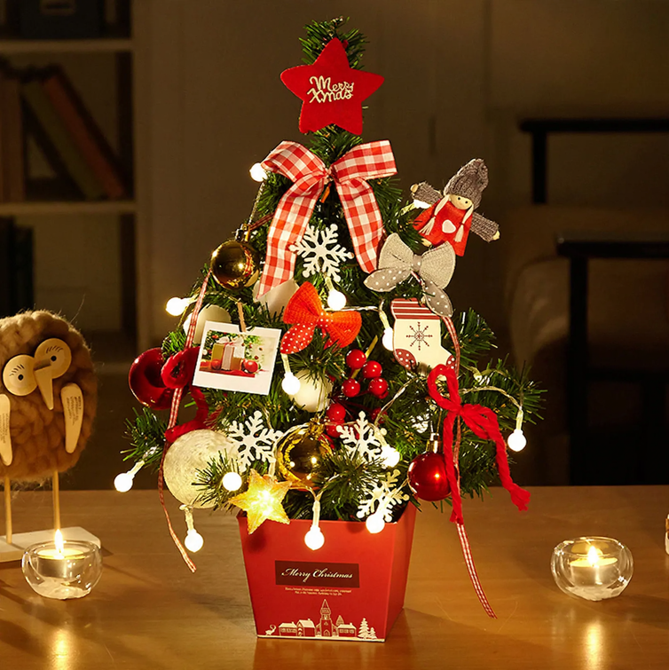 Mini Christmas tree, 50 cm, including lighting
