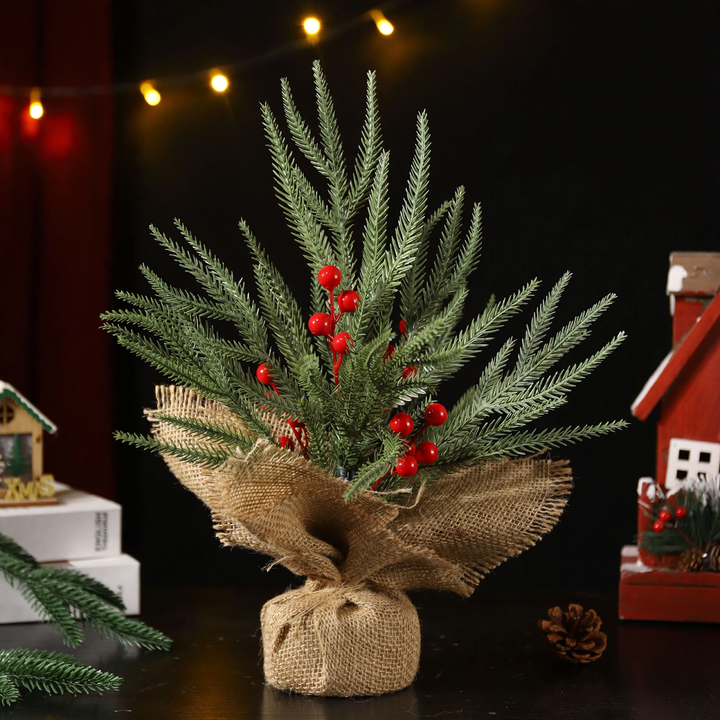 Mini Christmas tree with flocking, 45 cm