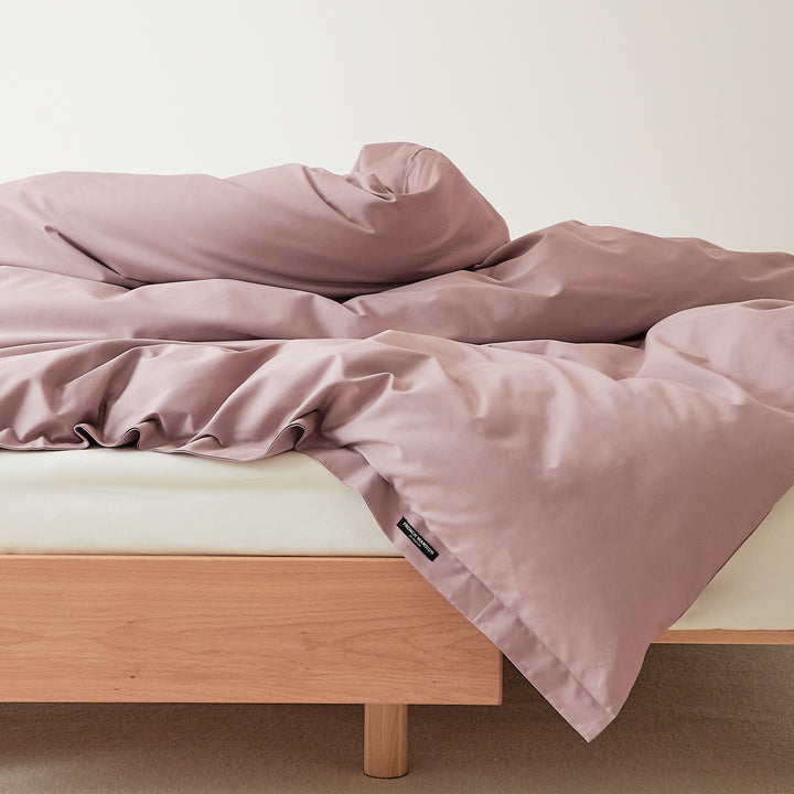 Cotton duvet cover, 100 thread count, brushed