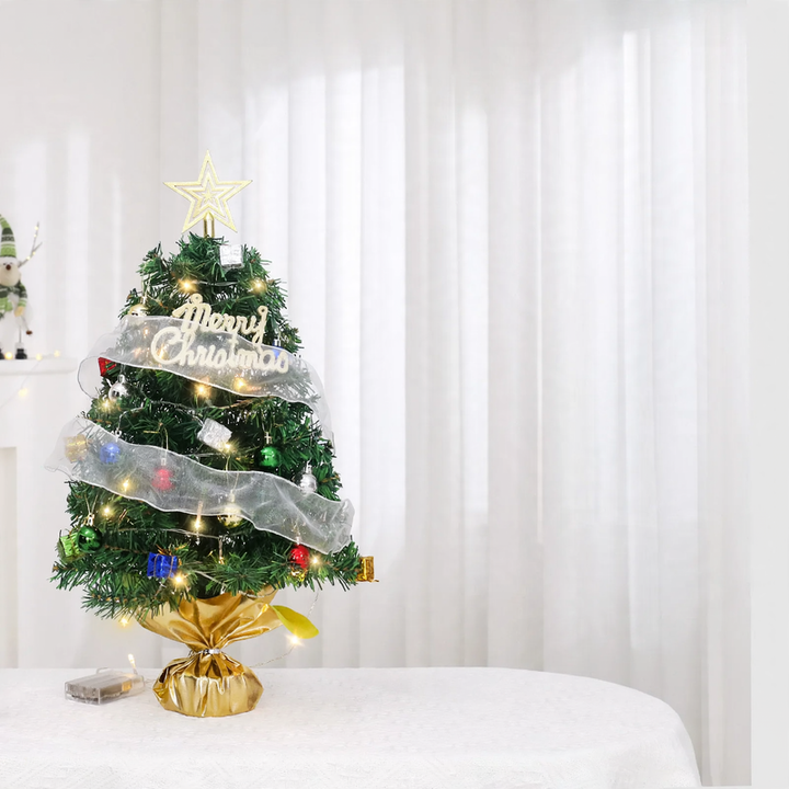 Mini Christmas Tree Set with LED Lighting