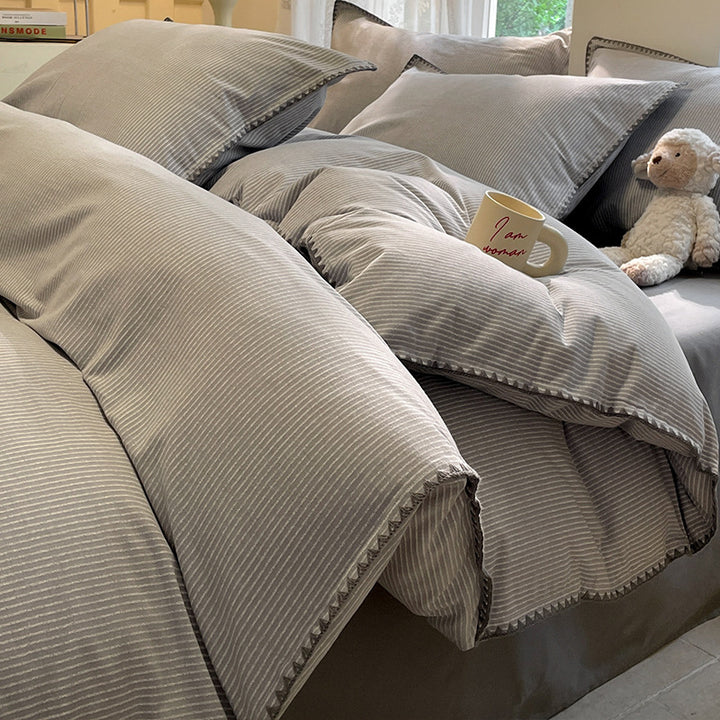 4-piece cotton bedding set, winter version