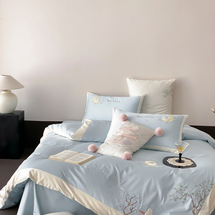 Cotton bedding set for sensitive skin
