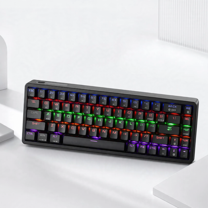 Mechanical keyboard with RGB lighting