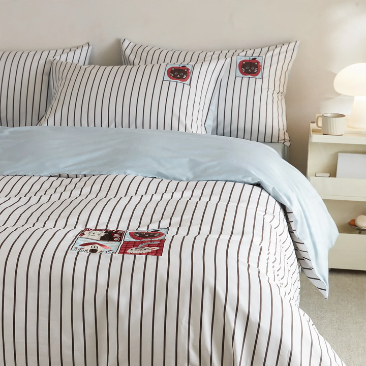 Cotton bedding set, 4-piece, cartoon pattern, long staple