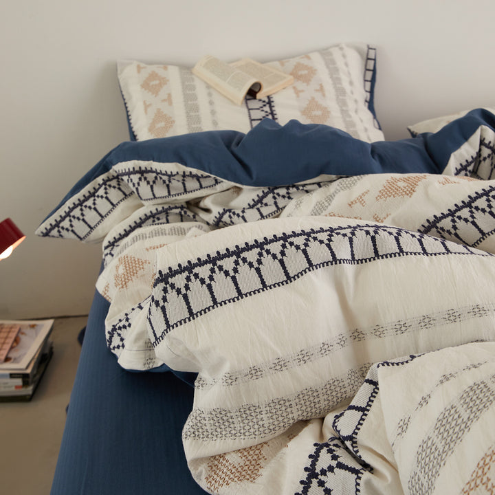 Cotton bedding set, 4-piece, year-round quality
