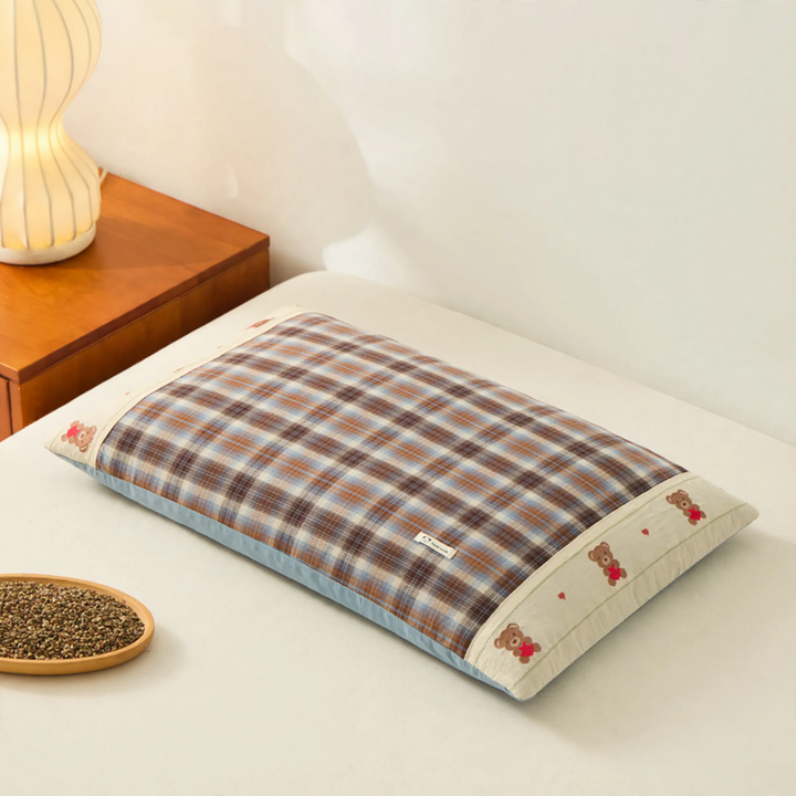 Cushions with buckwheat shell filling, 30×55 cm