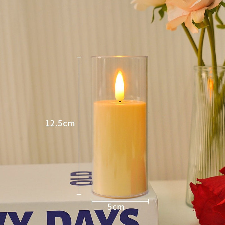 LED mood light in candle shape with remote control
