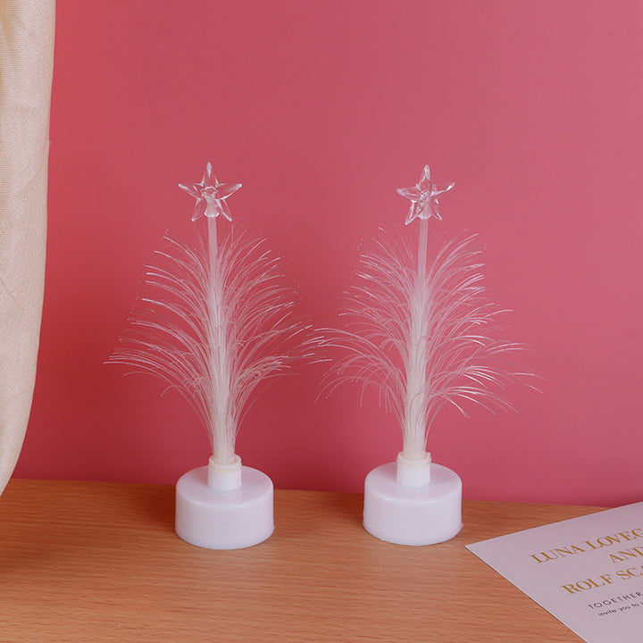 LED-Fiber Optic Christmas Tree, glowing Table Decoration