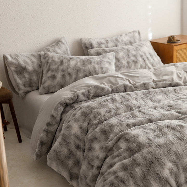 Bedding set, 4-piece, milk fiber, warming