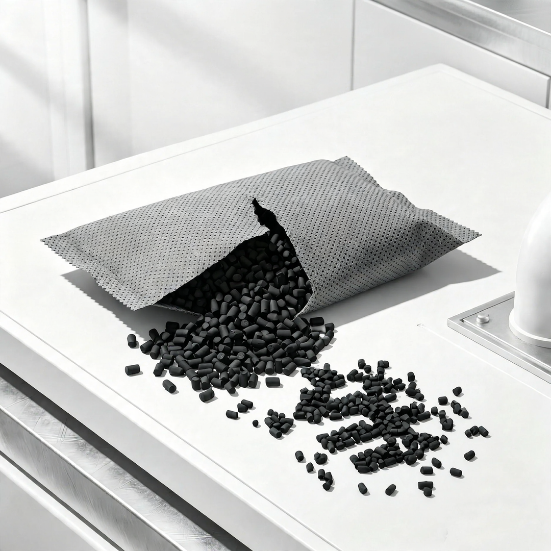 Activated carbon bags with high adsorption power