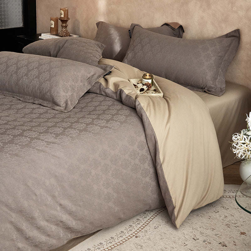Bedding set made of long-staple cotton, 4-piece