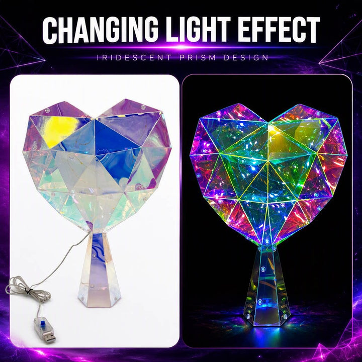 LED Heart Decoration for Christmas Tree Topper