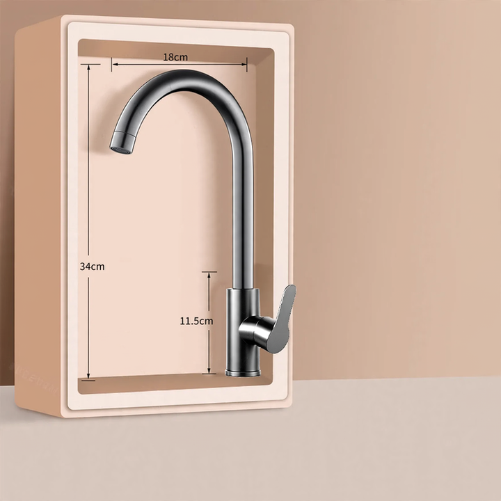 Pull-out kitchen faucet with ceramic valve