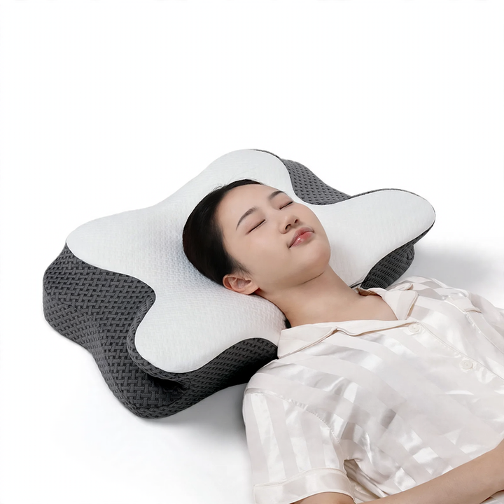 Butterfly-shaped neck support pillow made of memory foam