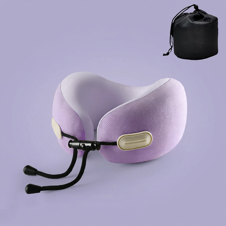 U-shaped neck pillow with memory foam