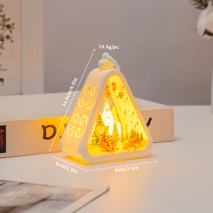 Decorative LED lantern in retro style for Christmas