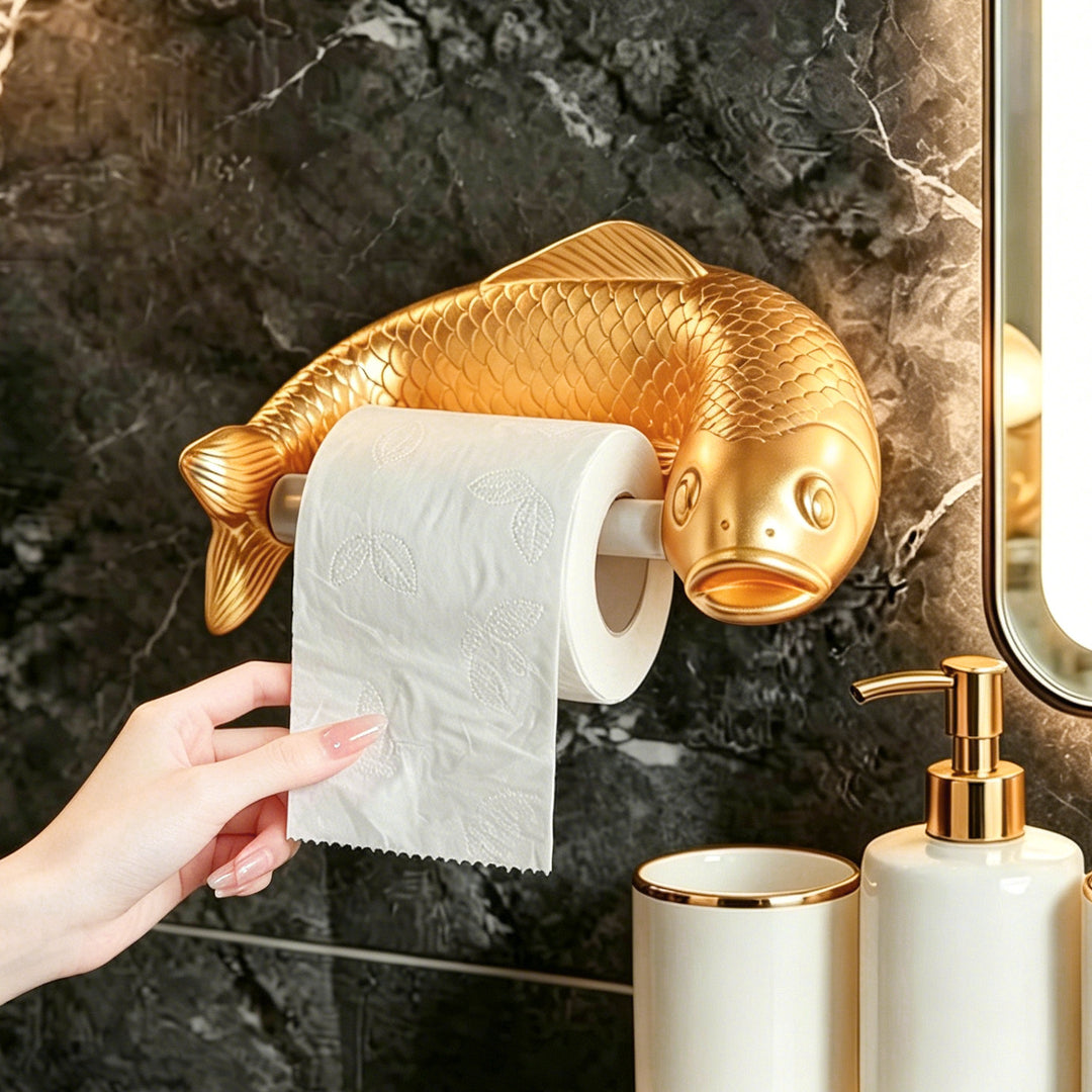 Toilet paper holder Carp design, wall-mounted, TJ010