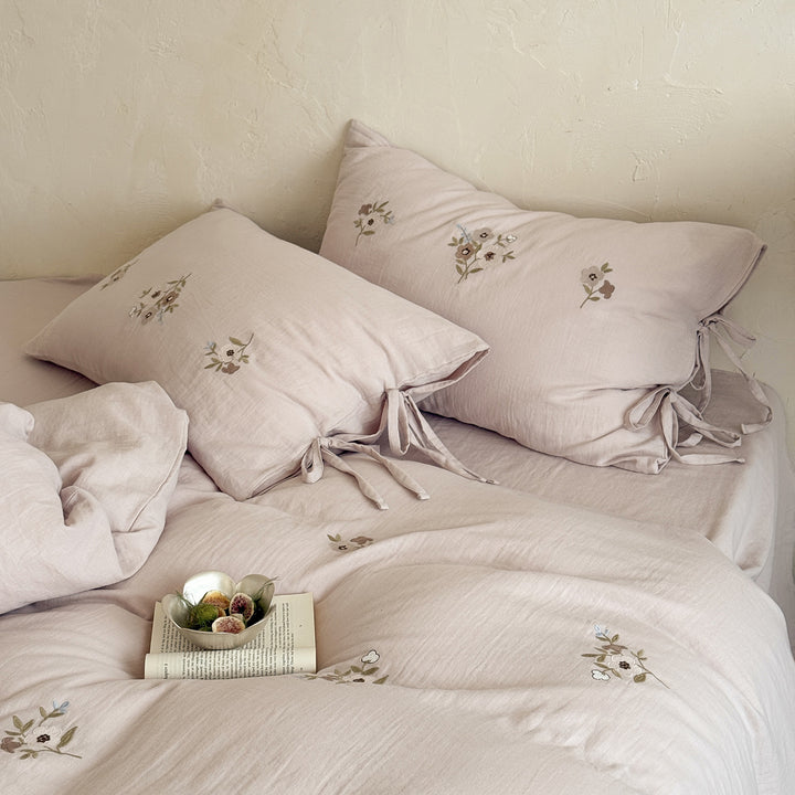 Cotton bedding with crinkle structure, 4-piece