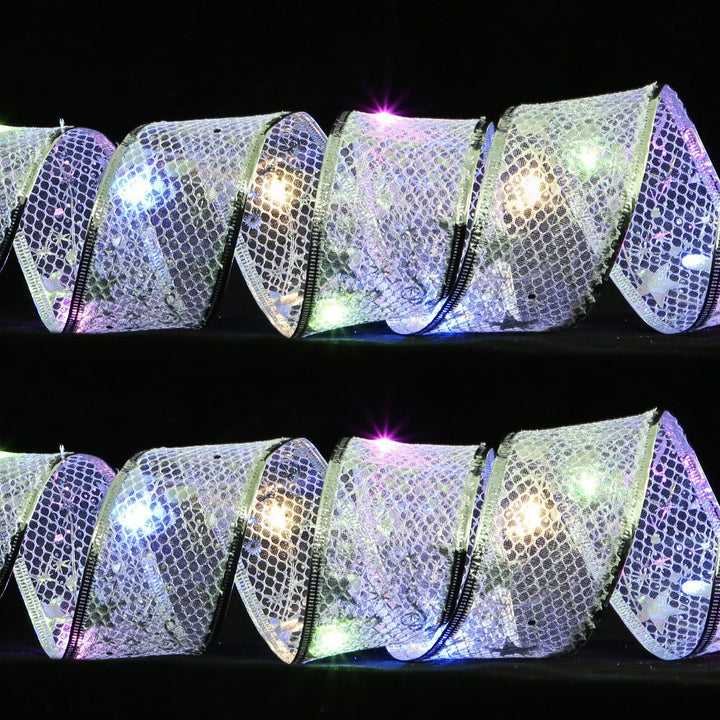 Decorative LED fairy lights with ribbon
