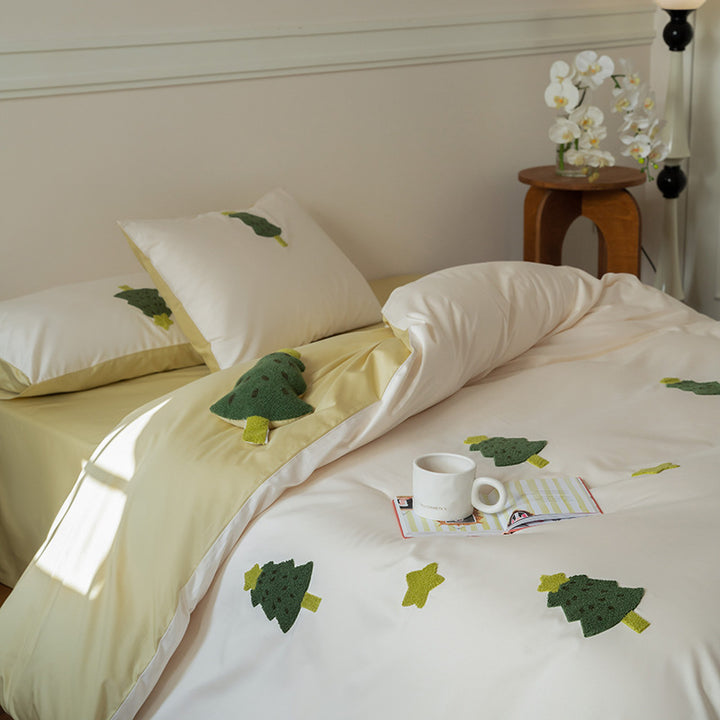 Cotton bedding set, 100, cartoon pattern, four pieces