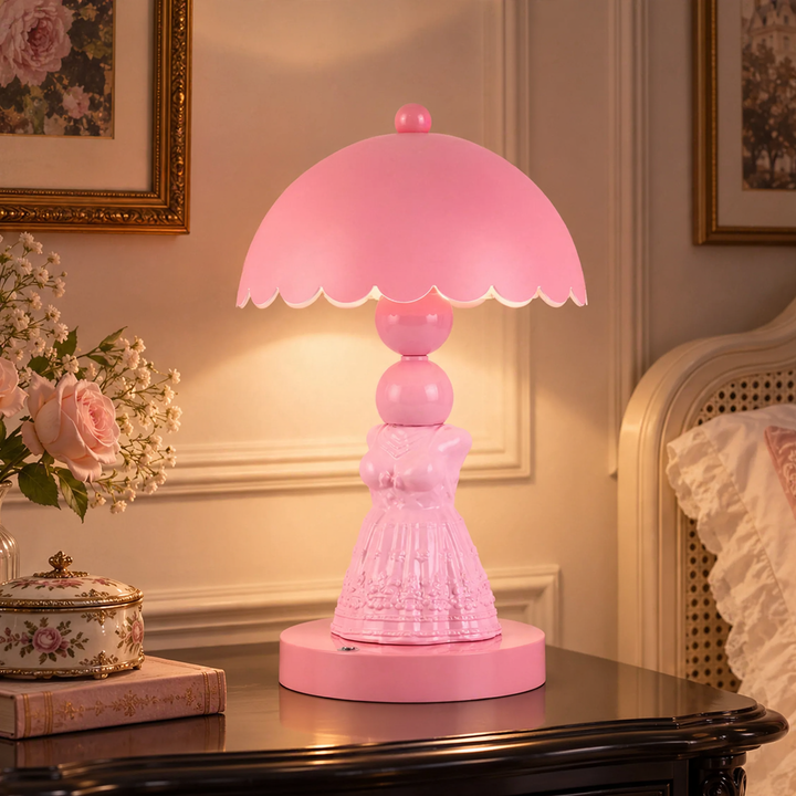 Pink Princess Dress Table Lamp