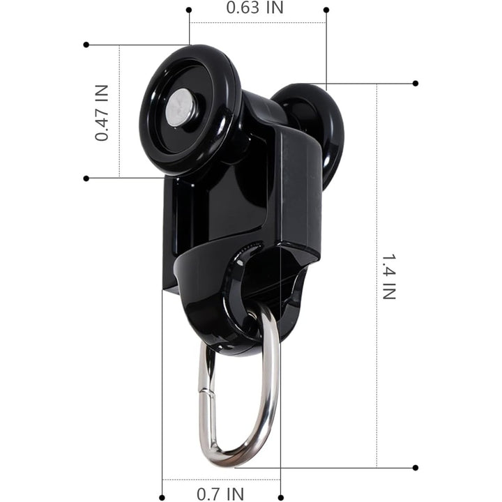 Plastic curtain rail