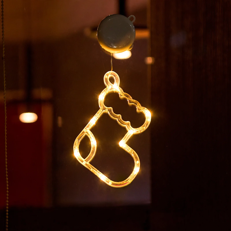LED window decoration light with suction cup for Christmas
