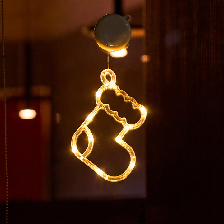 LED window decoration light with suction cup for Christmas