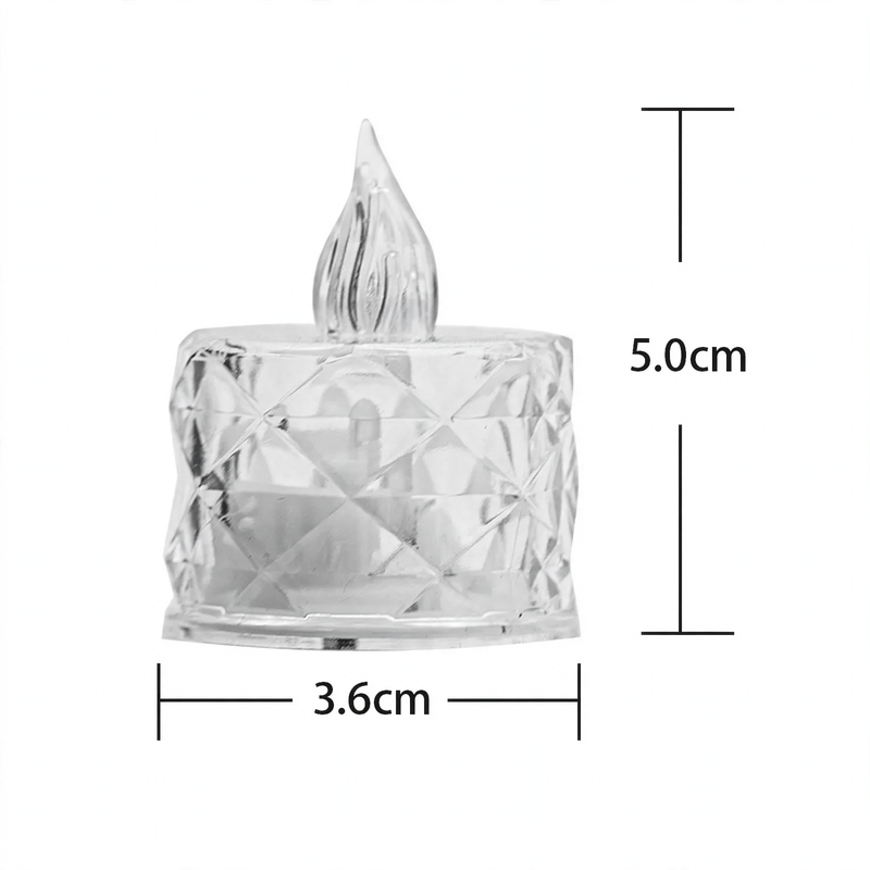 LED Stumpen Candle, wavy edge