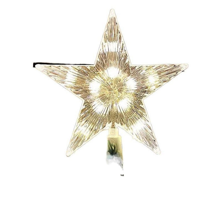 Illuminated Christmas tree topper with lighting modes