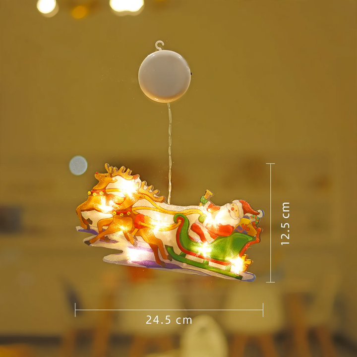LED Christmas Suction Light for Window Decoration