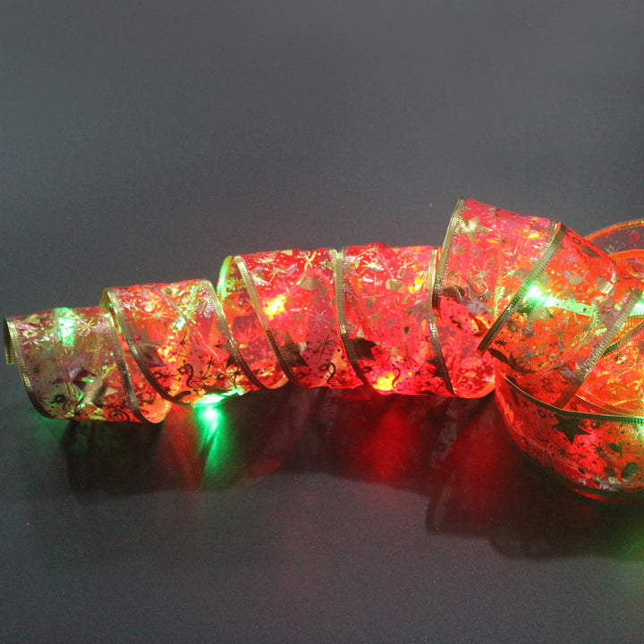 Decorative LED fairy lights with ribbon