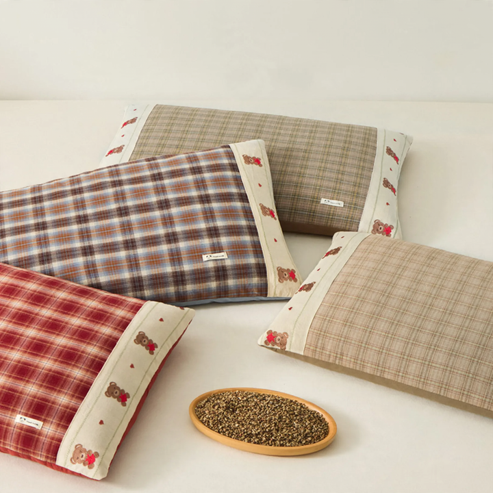 Cushions with buckwheat shell filling, 30×55 cm