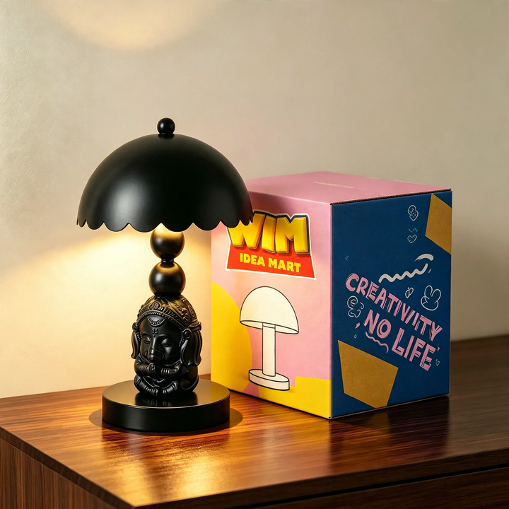 Elephant table lamp with relief details, European design