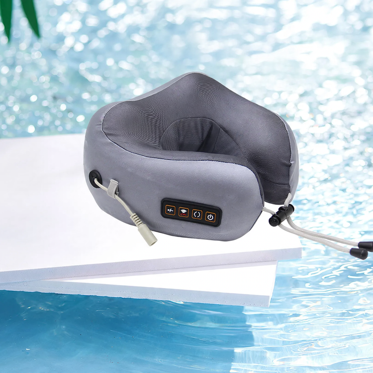 U-shaped neck massage pillow with heating function