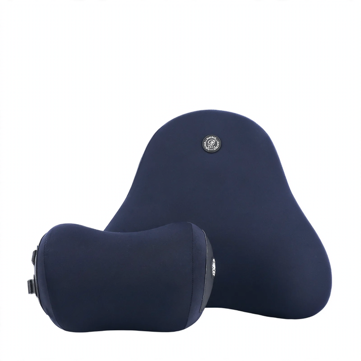 Car cushion and lumbar support with massage function