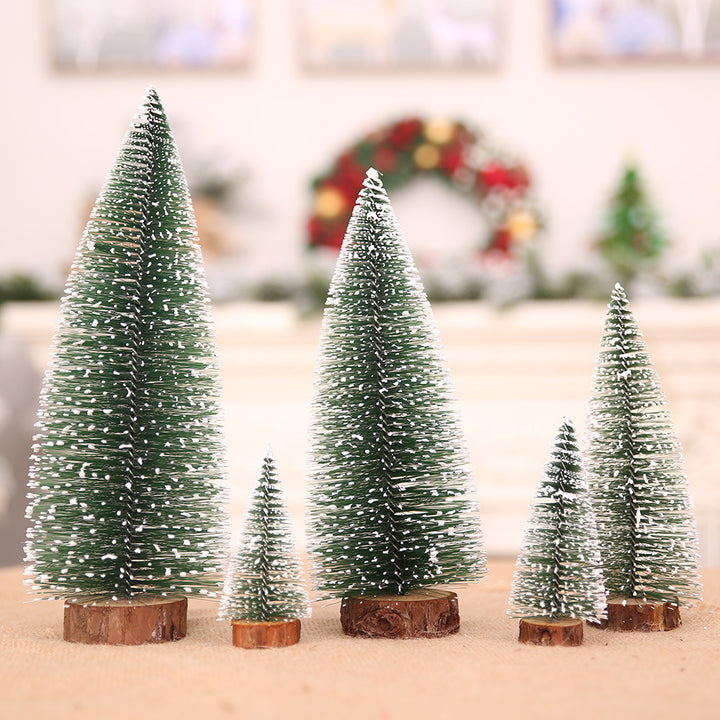 Mini Christmas tree with artificial snow, various sizes
