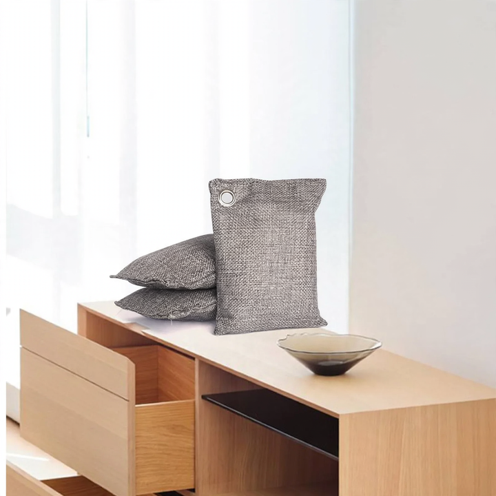 Activated charcoal bags for odor neutralization