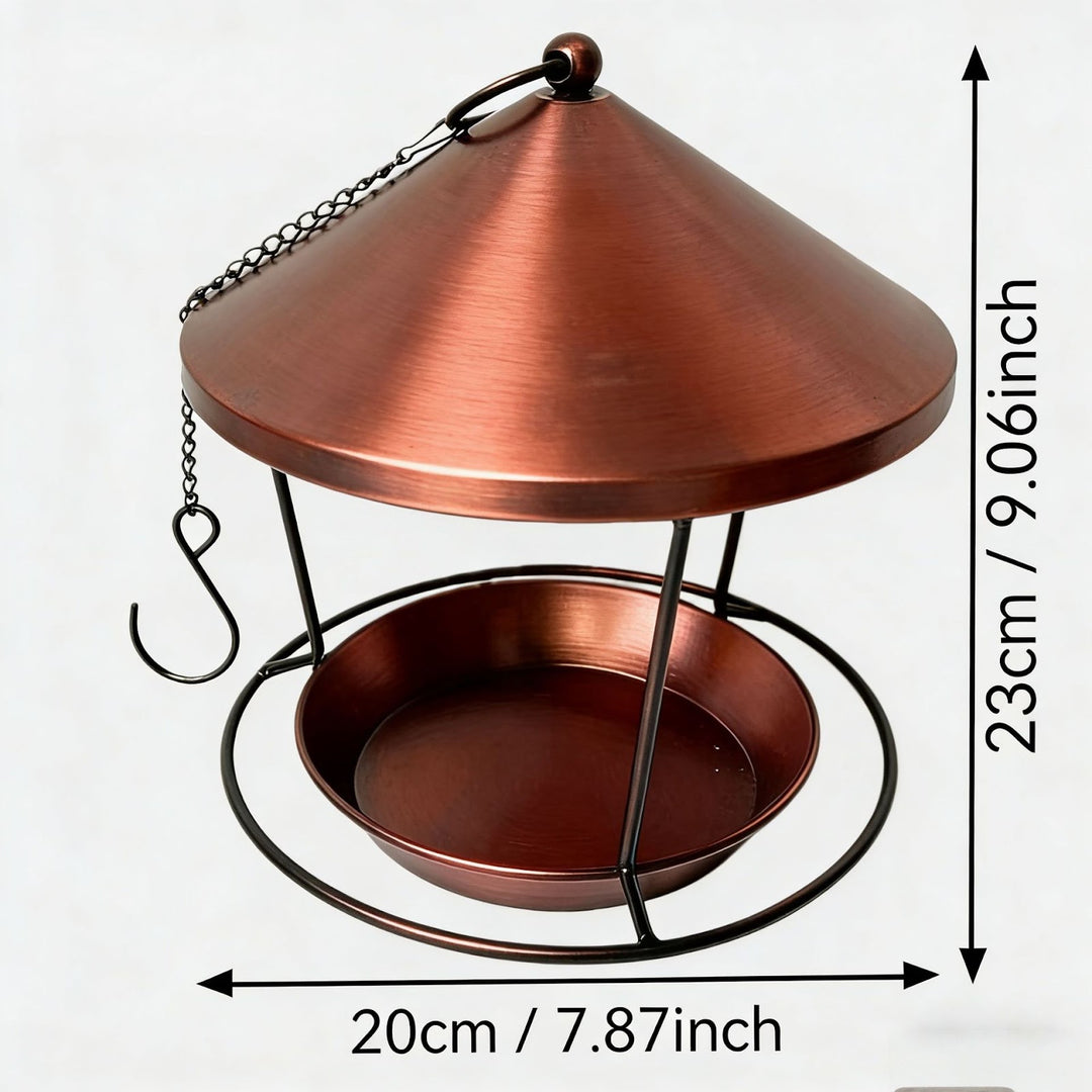 Hanging Bird Feeder Station made of Iron, Ring Design