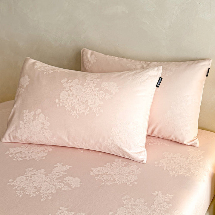 Cotton pillowcases with pattern, 48×74 cm, 1 pair