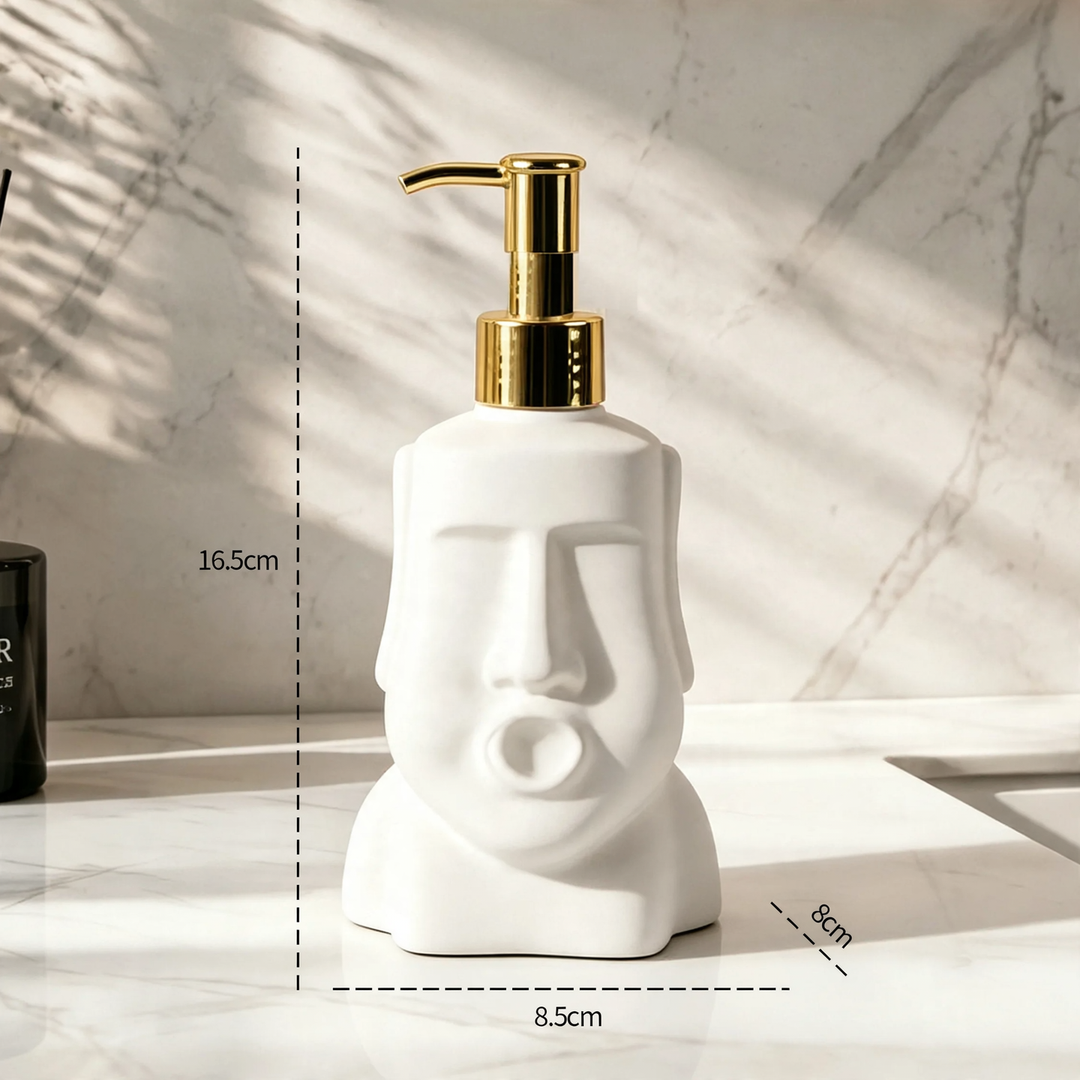 Soap dispenser Moai head, 300 ml